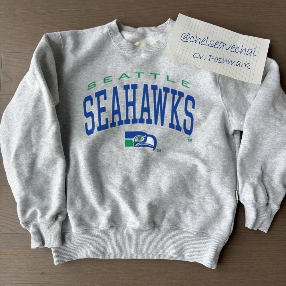 90s Seattle Seahawks Crewneck Sweatshirt NFL Seahawks Football Shirt tee